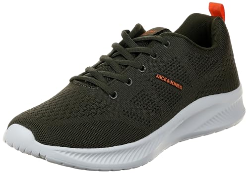JACK & JONES Herren Jfwcroxley Knit Sneaker Noos, Olive Night Detail Exuberence ,40 EU von JACK & JONES