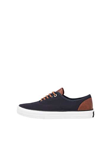 JACK & JONES Herren JFWCURTIS Casual Canvas NOOS Sneaker, Navy Blazer, 43 EU von JACK & JONES