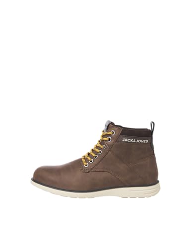 JACK & JONES Herren JFWDENVER PU Combo Boot Stiefel 12243420 ,Cappuccino Detail Logo ,44 EU von JACK & JONES