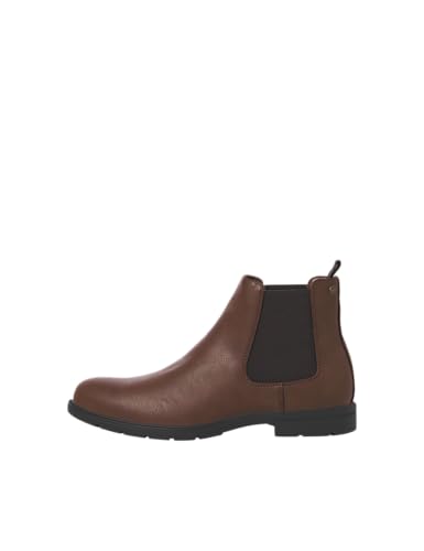 JACK & JONES Herren JFWFENCHURCH PU Chelsea Boot Chelseaboots, Cognac, 42 EU von JACK & JONES