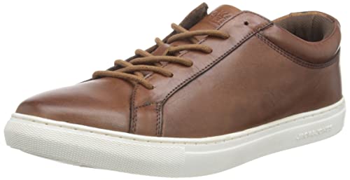 Jack & Jones Herren JFWGALAXY Leather Sneaker, Cognac, 40 EU von JACK & JONES