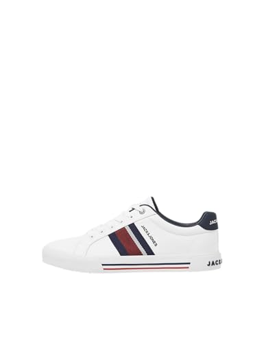 JACK & JONES Herren JFWGORGON Canvas SN Sneaker, Bright White, 43 EU von JACK & JONES