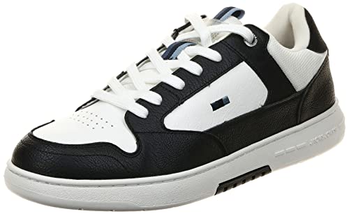 JACK & JONES Herren JFWHEATH PU NOOS Sneaker, Bright White/Detail:Block Anthracite, 46 EU von JACK & JONES