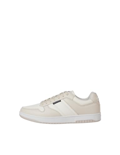 JACK & JONES Herren JFWJAM LO NOOS Sneaker, Moonbeam/Detail:Marshmallow, 40 EU von JACK & JONES