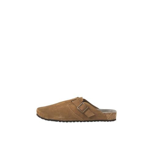 JACK&JONES Herren JFWLOUIS Suede Mule Clogs, Cognac, 43 EU von JACK & JONES