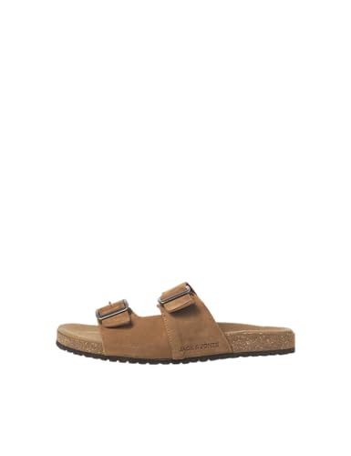 JACK&JONES Herren JFWLOUIS Suede Sandalen, Cognac, 41 EU von JACK & JONES