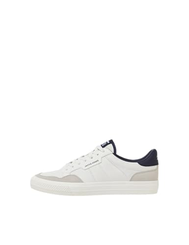 Jack & Jones Herren JFWMORDEN Combo White/Navy NOOS Sneaker, Weiß, 41 EU von JACK & JONES