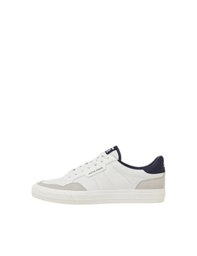 Jack & Jones Herren JFWMORDEN Combo White/Navy NOOS Sneaker, Weiß, 46 EU von JACK & JONES