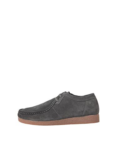 JACK & JONES Herren JFWOZ Suede Schnürrschuhe, Pirate Black, 44 EU von JACK & JONES