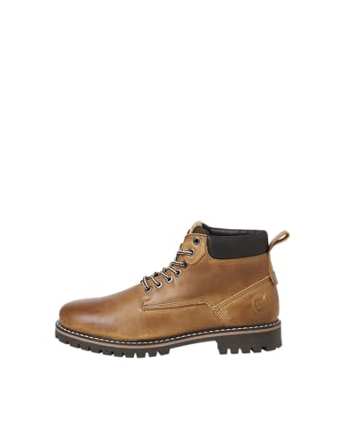 JACK & JONES JFWQUEENSWAY LEATHER BOOT SN von JACK & JONES