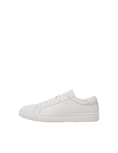 JACK&JONES Herren JFWRADCLIFFE Leather NOOS Sneaker, White, 40 EU von JACK & JONES