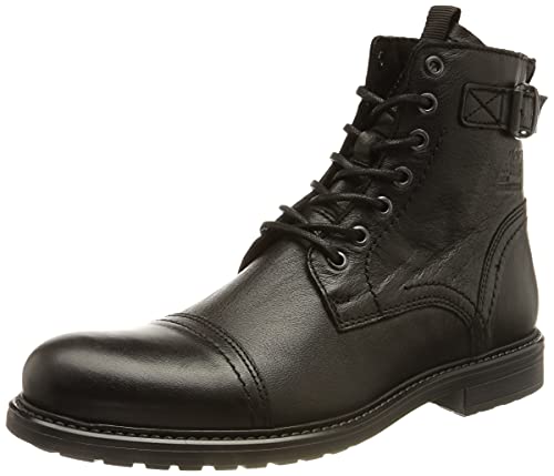 JACK & JONES Herren Jfwshelby Leather Sn Boot, Anthrazit, 41 EU von JACK & JONES