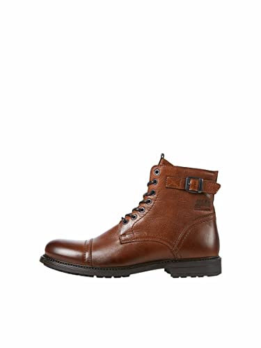 Jack & Jones Herren JFWSHELBY Leather SN Boot, Cognac, 41 EU von JACK & JONES