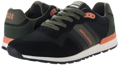 JACK & JONES Herren JFWSTANZA Combo 2.0 Sneaker, Java/Detail:Dark Olive, 44 EU von JACK & JONES