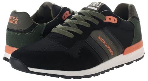 JACK & JONES Herren JFWSTANZA Combo 2.0 Sneaker, Java/Detail:Dark Olive, 44 EU von JACK & JONES