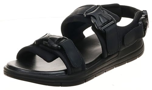 JACK & JONES Herren JFWSTEVE Leather Sandalen, Anthracite, 40 EU von JACK & JONES