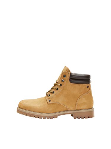 Jack & Jones Herren JFWSTOKE Nubuck Boot NOOS Stiefelette, Gelb (Honey Honey), 40 EU von JACK & JONES