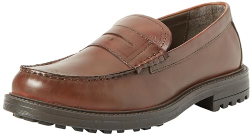 JACK&JONES Herren JFWTIM HI Shine Leather Loafer, Cognac, 40 EU von JACK & JONES