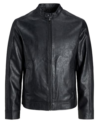 JACK & JONES Jacke Herren JJCALI PU Jacket12250492 ,Schwarz ,XS von JACK & JONES