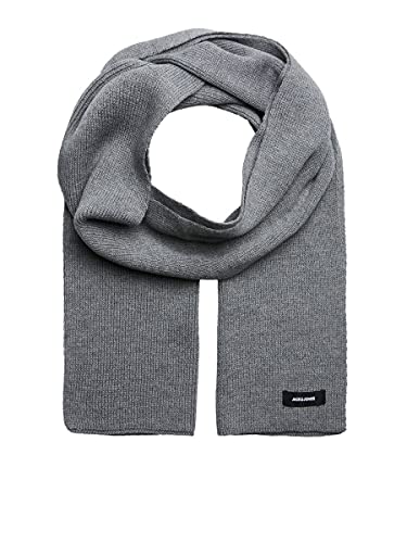 JACK & JONES Herren Schal JJDNA Knit Scarf NOOS, Grau (Grey Melange Grey Melange), ONE SIZE/ von JACK & JONES