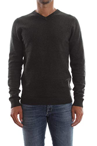 JACK & JONES Herren JJEBASIC KNIT V-NECK NOOS Pullover,, per pack Grün (Deep Depths Detail: twisted with black), Small (Herstellergröße: S) von JACK & JONES