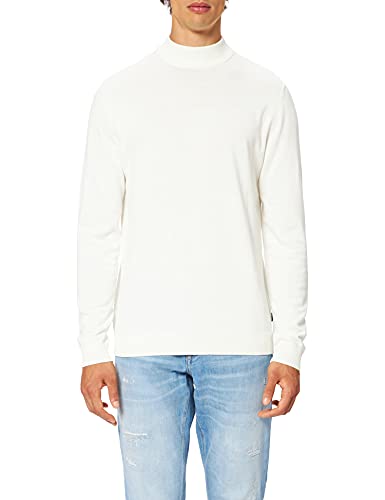 JACK & JONES Herren Jjebasic Knit Mock Neck Noos Pullover, Cloud Dancer, L EU von JACK & JONES