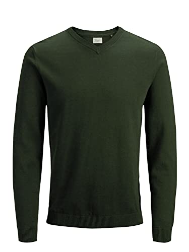 JACK & JONES Herren JJEBASIC Knit V-Neck NOOS 12137194, Rosin, L von JACK & JONES