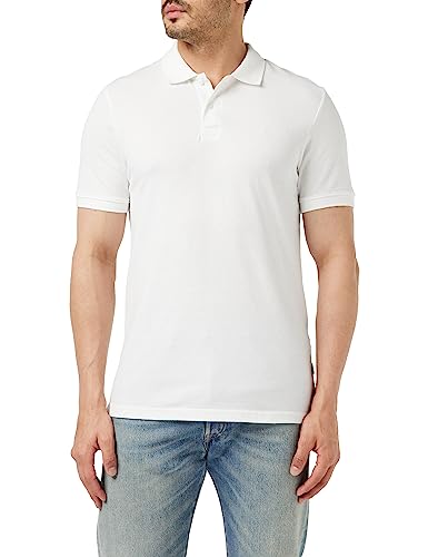 JACK & JONES Male Polo Shirt Klassisches, Weiß, White, S von JACK & JONES