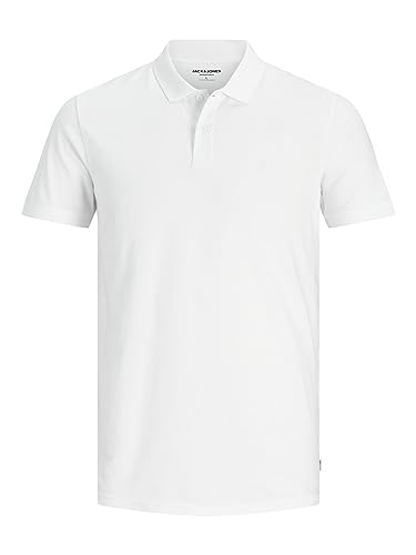 JACK & JONES Herren Polo Shirt Pique Kurzarm Hemd Basic T-Shirt mit Kragen von JACK & JONES