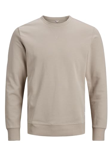 JACK & JONES Herren JJEBASIC Sweat Crew Neck NOOS 12181903, Crockery/REG, XXXL von JACK & JONES