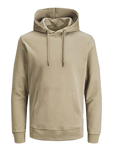 JACK & JONES Herren JJEBASIC Sweat Hood NOOS 12182537, Crockery/REG, S von JACK & JONES