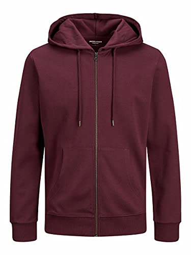 JACK & JONES Herren JJEBASIC Sweat Zip Hood, Port Royale/REG, L von JACK & JONES