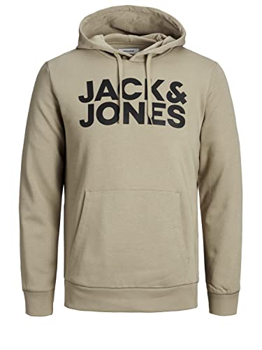JACK & JONES Herren JJECORP Logo Sweat Hood, Crockery/Large Print/W Black, XS JACK & JONES Herren JJECORP Logo Sweat Hood, Crockery/Large Print/W Black, XS von JACK & JONES
