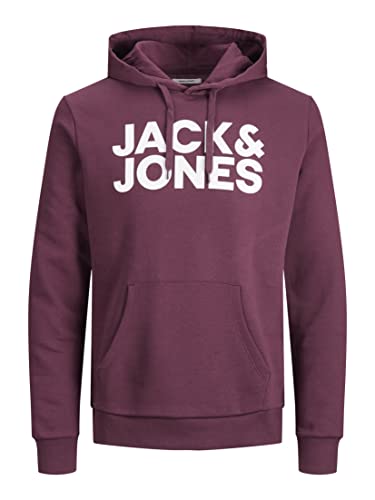 JACK & JONES Herren JJECORP Logo Sweat Hood, Port Royale/Large Print/W WHI, XS JACK & JONES Herren JJECORP Logo Sweat Hood, Port Royale/Large Print/W WHI, XS von JACK & JONES