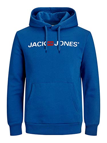 JACK & JONES Herren JJECORP Old Logo Sweat Hood NOOS 12137054, Classic Blue/REG FIT, L von JACK & JONES