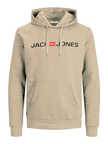 JACK & JONES Herren JJECORP Old Logo Sweat Hood NOOS 12137054, Crockery/REG FIT, S von JACK & JONES