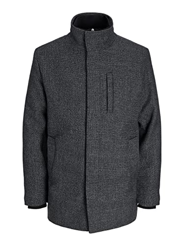 JACK & JONES Herren JJEDUNHAM Wool Jacket SN Wolljacke, Dark Grey/Detail:Salt/Pepper Structure, L von JACK & JONES