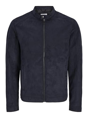 JACK & JONES Herren Kunstwildlederjacke 12261197,Jet Black,XS von JACK & JONES