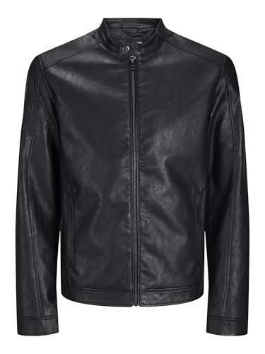 JACK & JONES JJEDYLAN CLEAN PU Jacket NOOS 12261195,Schwarz,XS JACK & JONES JJEDYLAN CLEAN PU Jacket NOOS 12261195,Schwarz,XS von JACK & JONES
