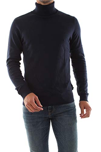 JACK&JONES Essentials Mens Navy Blazer Knit High Neck von JACK & JONES