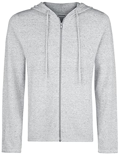 JACK & JONES Herren Jjehill Knit Cardigan Noos Pullover, Light Grey Melange, S EU von JACK & JONES