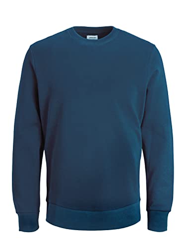 JACK & JONES Herren JJEHOLMEN Sweat Crew Neck NOOS 12136886, Insignia Blue/REG FIT, XS von JACK & JONES