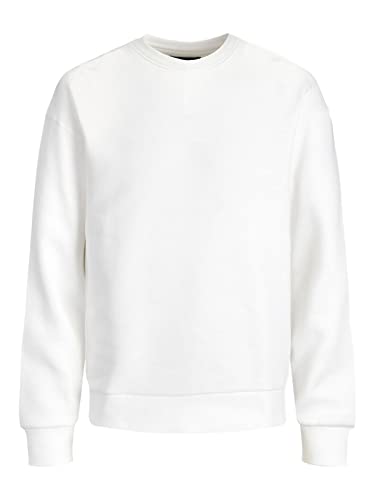 JACK & JONES Herren JJEHOLMEN Sweat Crew Neck NOOS 12136886, White/REG FIT, XS von JACK & JONES