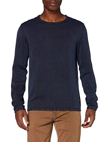 JACK & JONES Herren JJELEO Knit Crew Neck NOOS 12174001, Navy Blazer, L von JACK & JONES