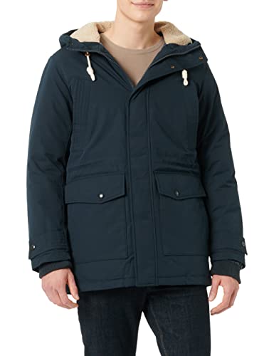 JACK&JONES Herren JJEMASH Parka SN Jacke, Dark Navy, L von JACK & JONES