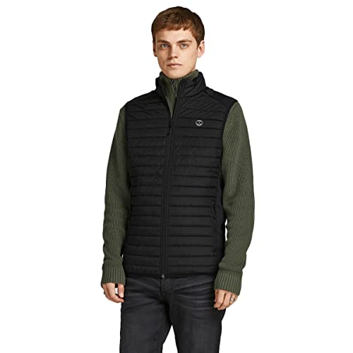 JACK & JONES Herren Jjemulti gesteppte ärmellose Gilet - Schwarz - L von JACK & JONES