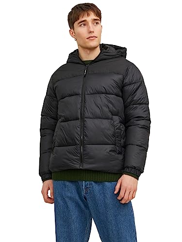 Jack & Jones Herren JJETOBY Puffer Hood SN Pufferjacke, Schwarz, XL von JACK & JONES