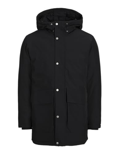 JACK&JONES Herren JJETREK SN Parka, Black, XL von JACK & JONES