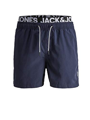 Jack & Jones Herren JJIARUBA JJSWIMSHORTS AKM DB WB SOLID Badehose, Navy Blazer, L von JACK & JONES