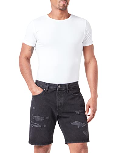 JACK & JONES Herren JJICHRIS JJORIGINAL MF 357 SN Shorts, Black Denim, L von JACK & JONES